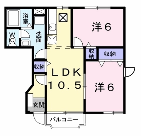 ヴィラ　サンライズ　ドリームⅡ 1階の物件の間取図