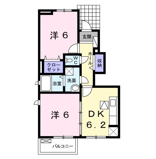 ポラリスⅠ 1階の物件の間取図