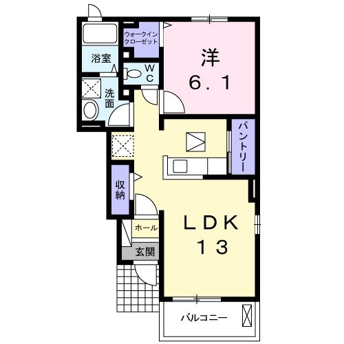 レジデンス　オオギⅠ 1階の物件の間取図
