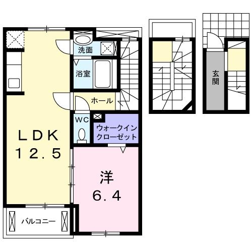 ピボットⅡ 3階の物件の間取図