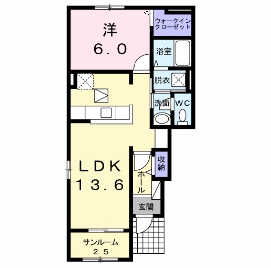 ＣＡＳＡ二本松３ 1階の物件の間取図