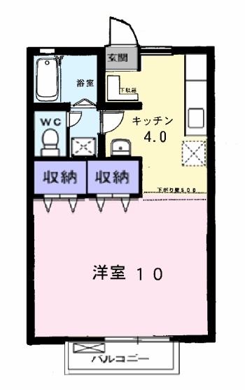 マウントリヴァＣ 2階の物件の間取図