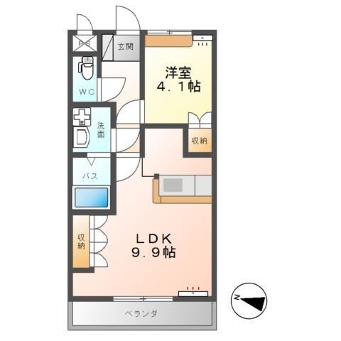 鹿嶋アーバンスクエア 2階の物件の間取図