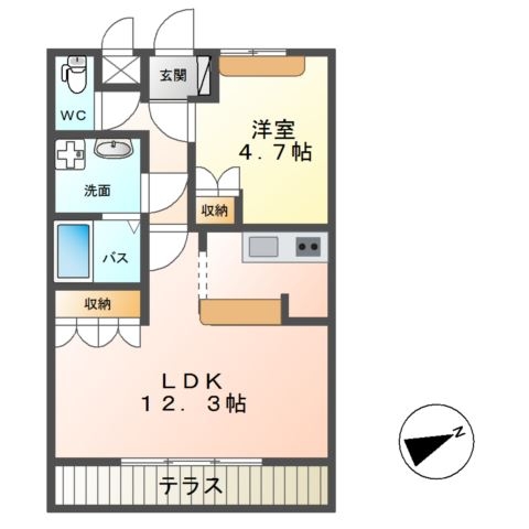 Ｌａ・ｍｅｒ（ラ・メール） 1階の物件の間取図