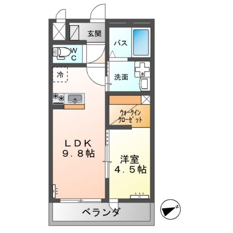 Ｂｅｌ・Ｃａｓａ鹿嶋 2階の物件の間取図