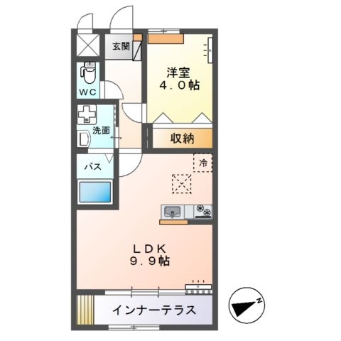 Ｂｅｌ・Ｃａｓａ鹿嶋 1階の物件の間取図