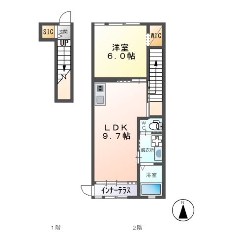 ユメグラン Ⅱ 2階の物件の間取図