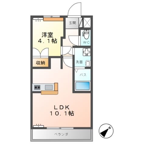 Ｐｒｏｇｒｅｓｓ　Ｆｉｒｓｔ（プログレス　ファースト） 2階の物件の間取図