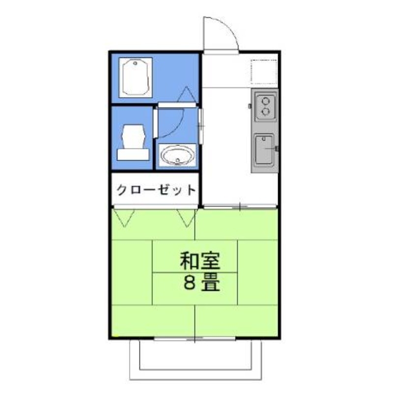 グラシアス・メルシー 2階の物件の間取図