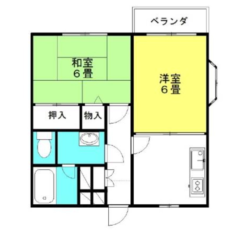 ライフピア神栖３ 2階の物件の間取図