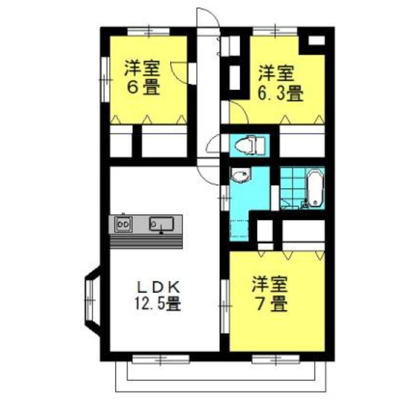 ラフォンテ・エスポワール 1階の物件の間取図