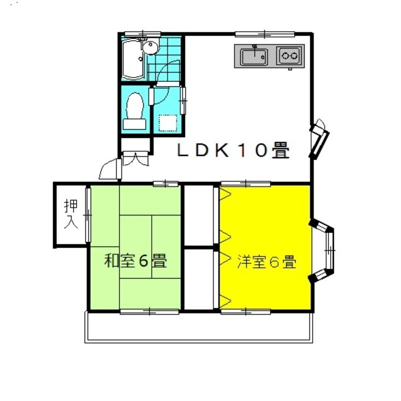 ラッキースタッグ･Pt.Ⅰ 1階の物件の間取図