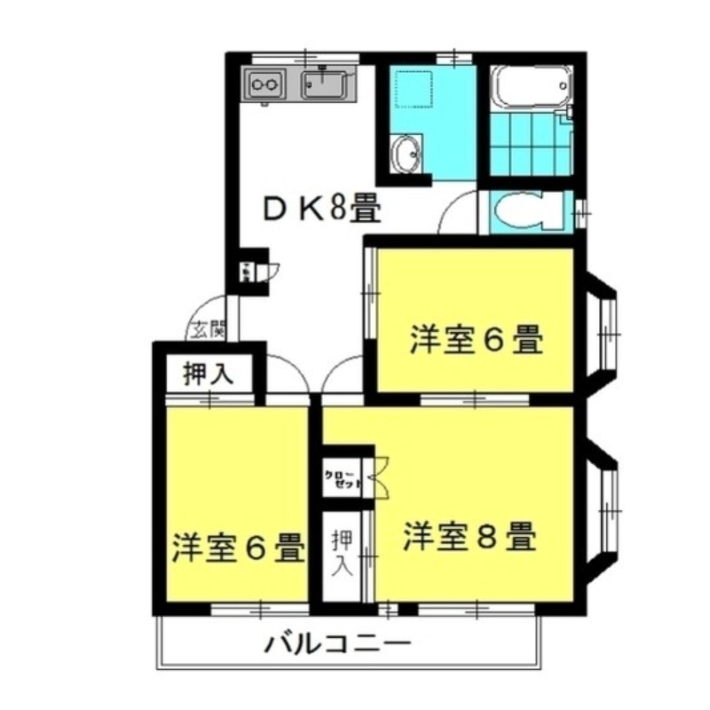 グランシャリオ　２番館 1階の物件の間取図