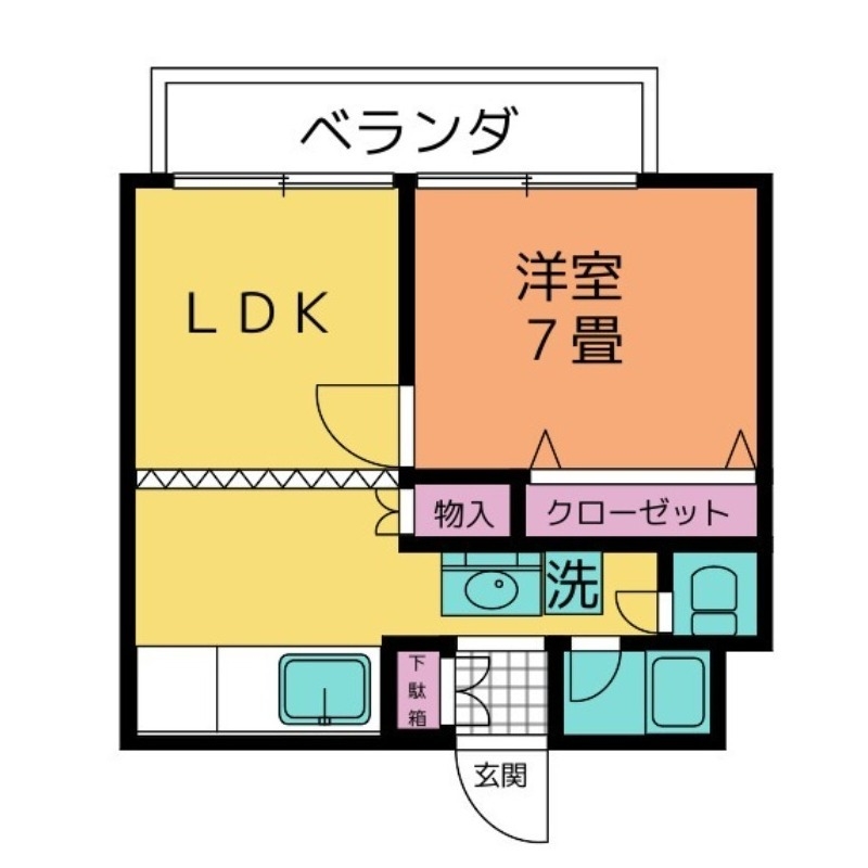 メゾン・ド・リーフ 1階の物件の間取図