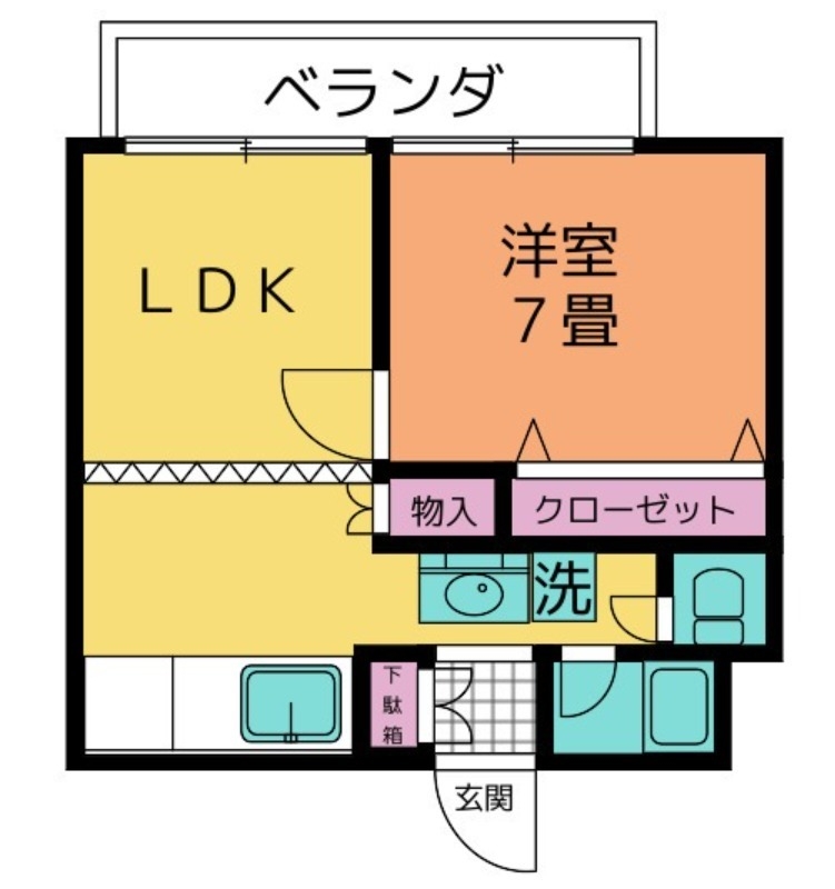 メゾン・ド・リーフ 2階の物件の間取図