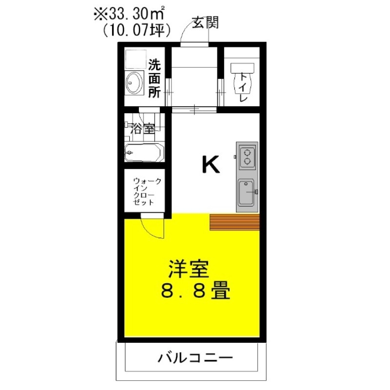 ラフォンテ・ストリートコート 2階の物件の間取図