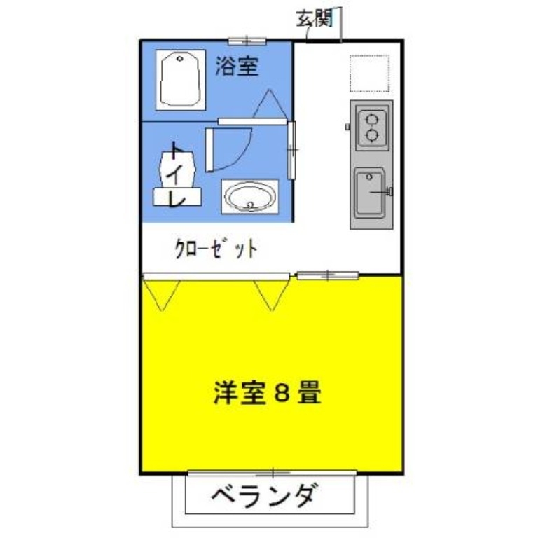 グラシアス・イーグル 2階の物件の間取図