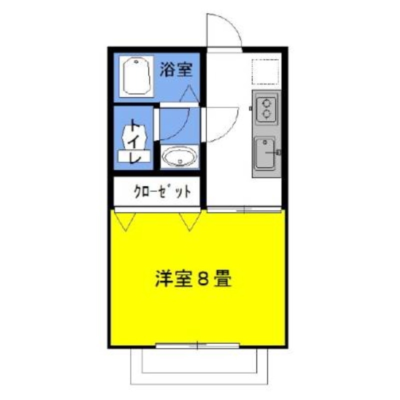 シャ・ローズ 2階の物件の間取図