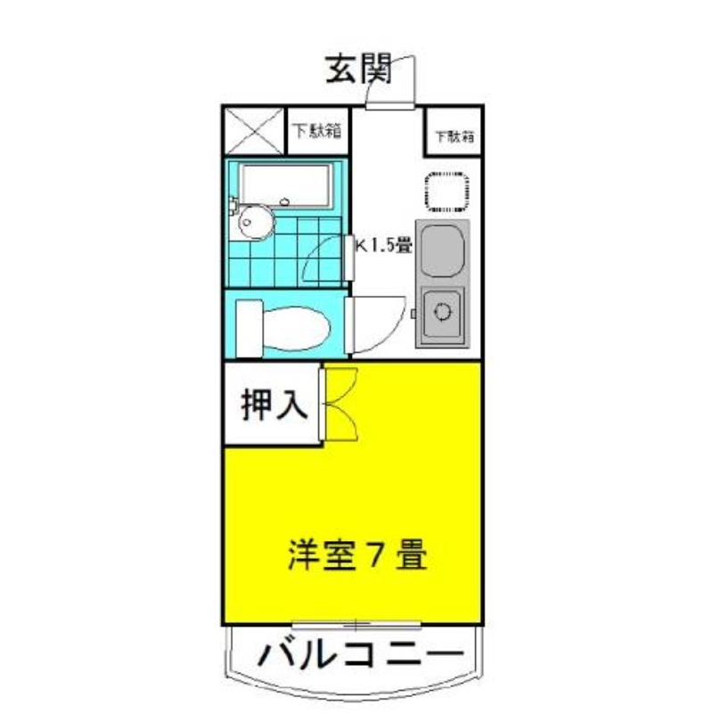 ラ・フォンテ 3階の物件の間取図