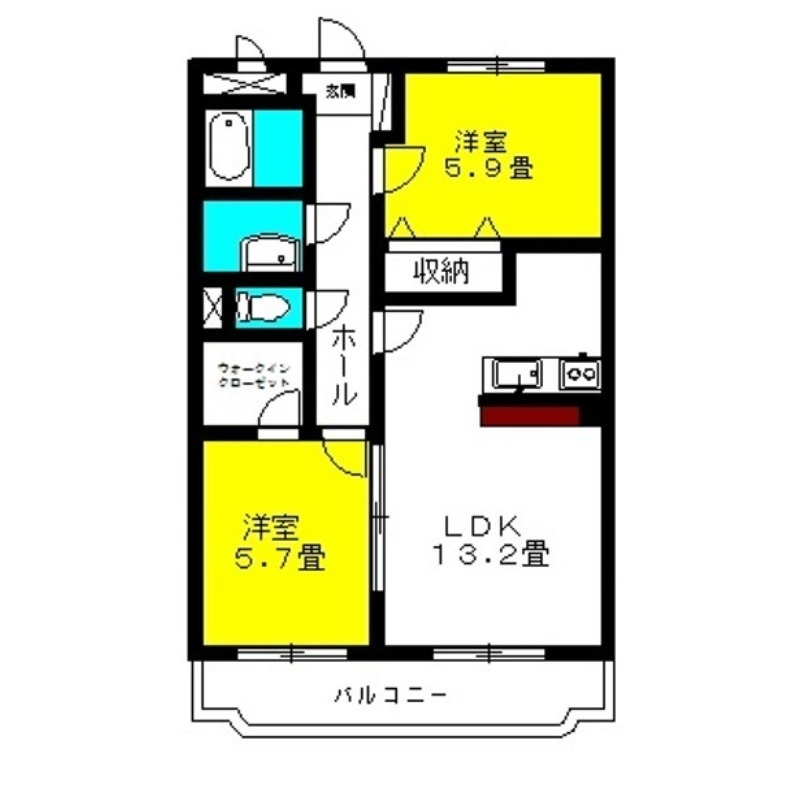 ラ・フォンテ　スクェアⅡ 3階の物件の間取図