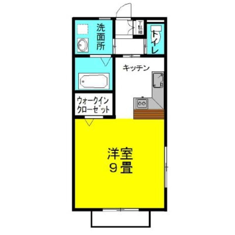 ラフォンテ・レパードⅣ 1階の物件の間取図