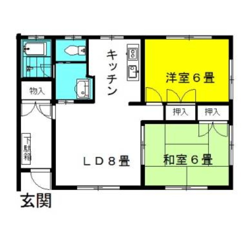 レジデンス・昴 1階の物件の間取図