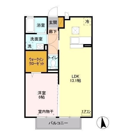 グラン・ジュテ　C 1階の物件の間取図