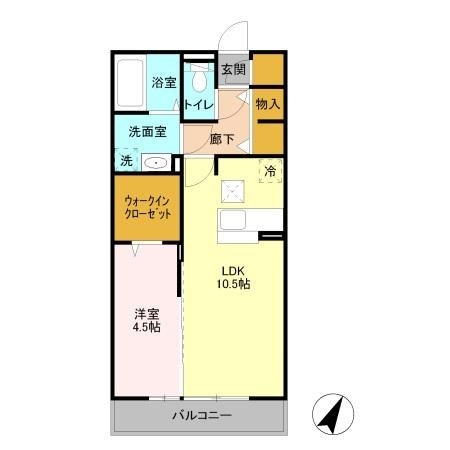 シエロ　ル　シャトー 1階の物件の間取図