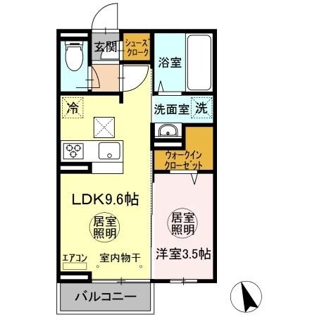 コージーコート・エーデル 1階の物件の間取図